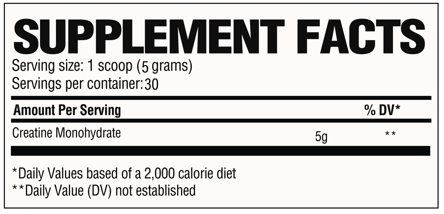RAW CREATINE 150mg